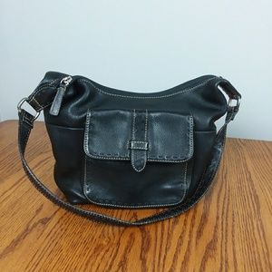 😍fossil leather bag